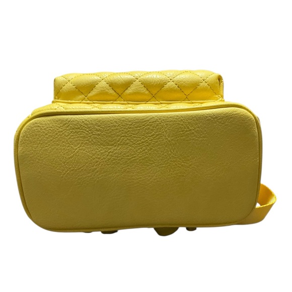 Disney Loungefly Quilted Yellow Pineapple Mini Backpack Bag NWT - Picture 4 of 11